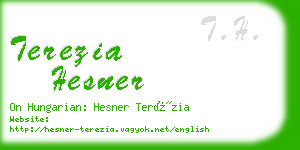 terezia hesner business card